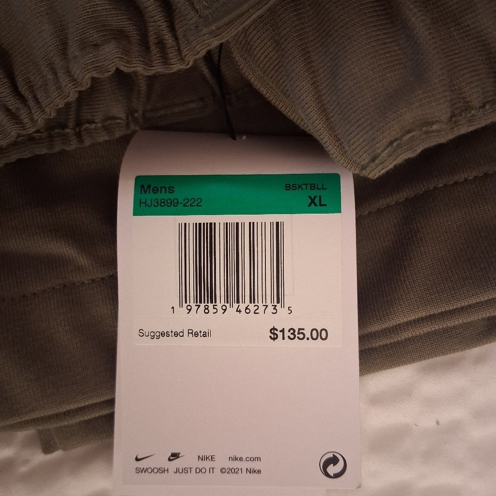 Nike Devin Booker Dri-Fit Tear Away Pants Olive Mens Size XL NWT HJ3899-222 - Picture 9 of 9